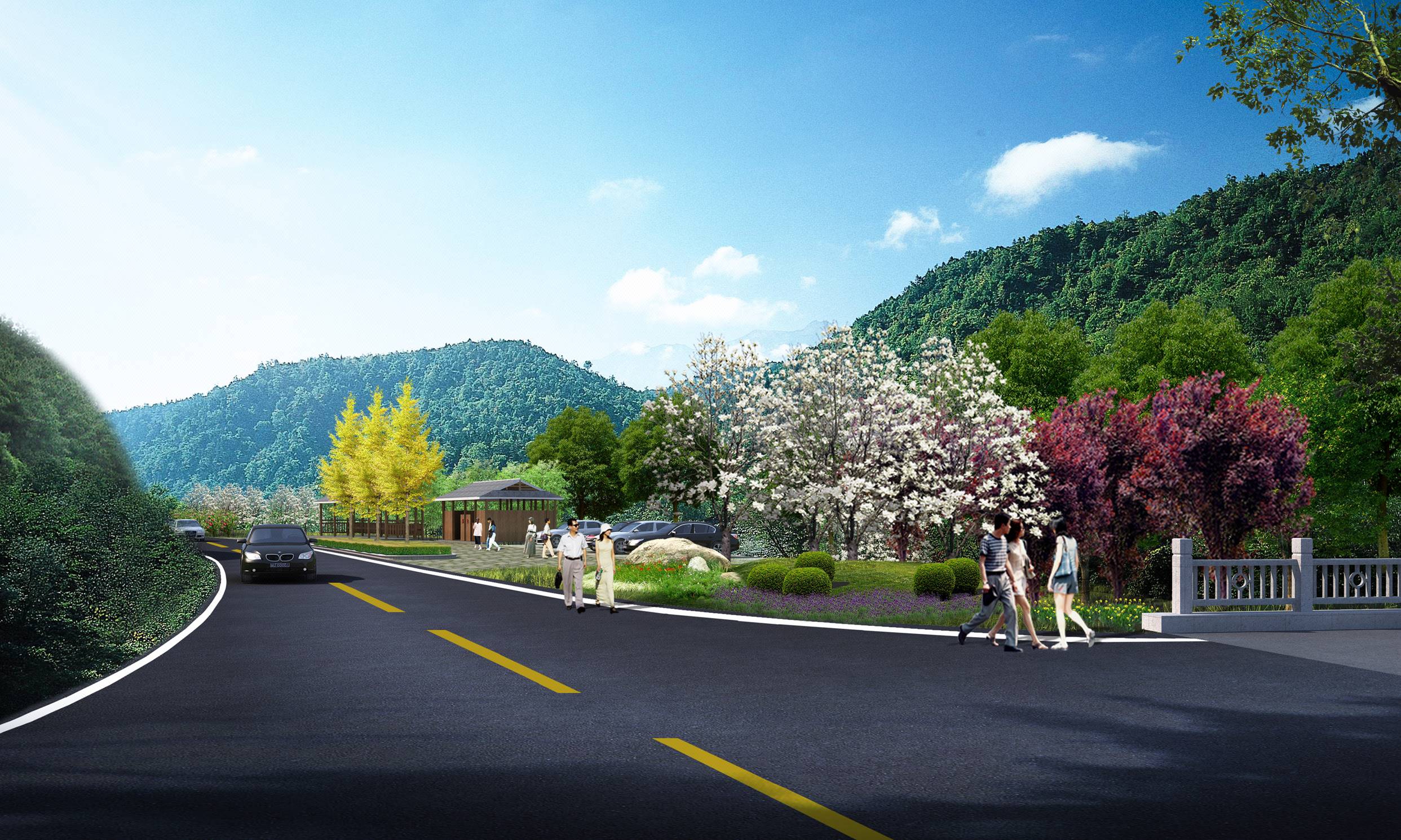 龍脊景區循環路二期(二龍橋-大寨)道路景觀綠化專項設計