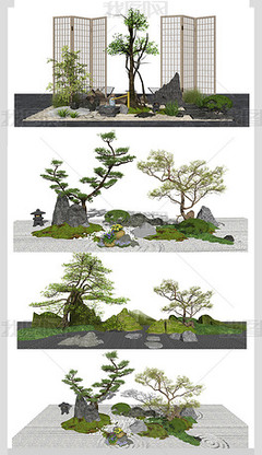 石頭su模型專題模板-石頭su模型