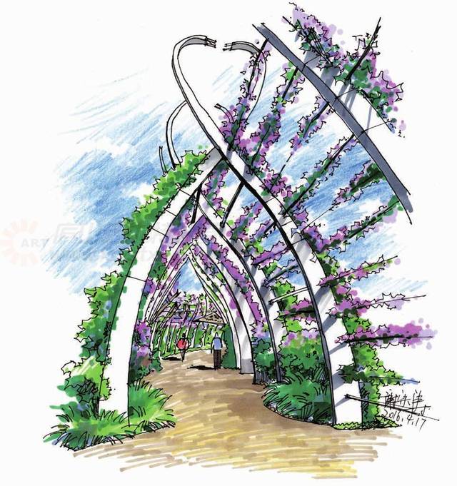 純干貨 | 景觀設(shè)計(jì)馬克筆著色技法~