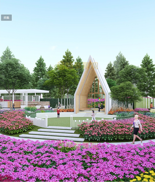 現(xiàn)代小游園花鏡與景觀(guān)設(shè)計(jì)的融合 以SU模型為媒介的實(shí)踐探索